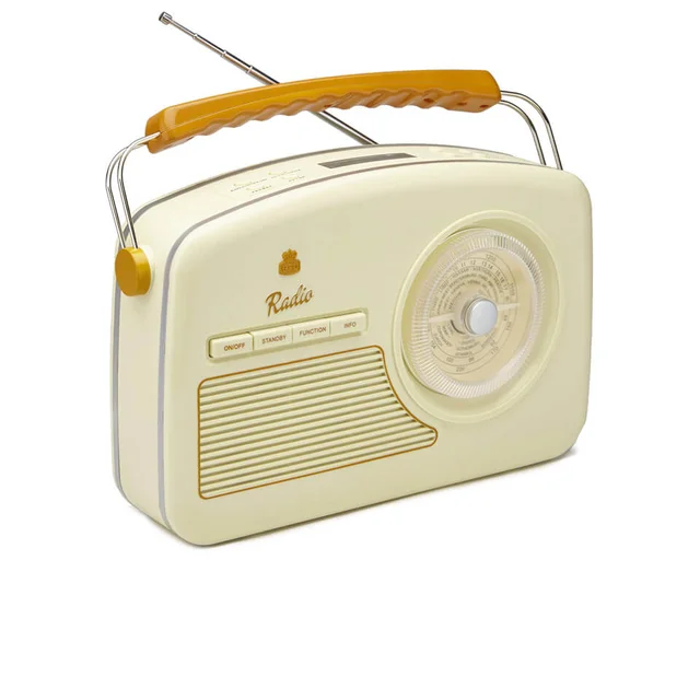 GPO Rydell Nostalgic DAB Radio - Cream/Brown
