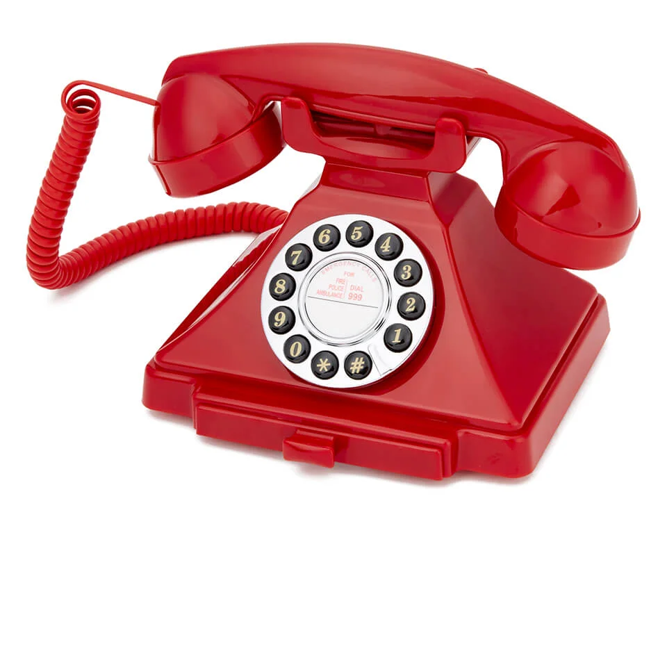 GPO Retro 1929S Classic Carrington Push Button Telephone - Red Image 1