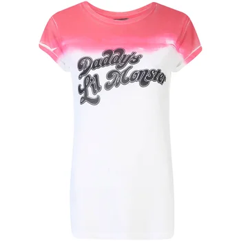 DC Comics Women's Suicide Squad Daddy's Lil Monster T-Shirt - White