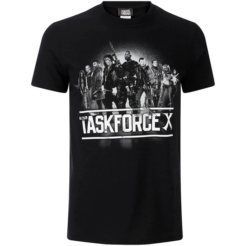 DC Comics Men's Suicide Squad Taskforce X T-Shirt - Black - S Image 1