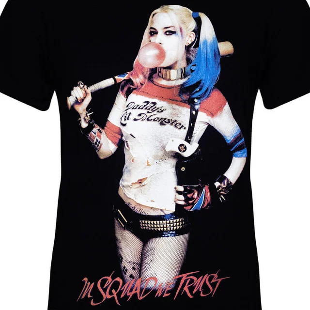 DC Comics Men's Suicide Squad In Squad We Trust T-Shirt - Black