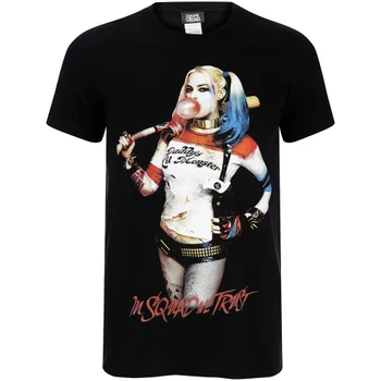 DC Comics Men's Suicide Squad In Squad We Trust T-Shirt - Black