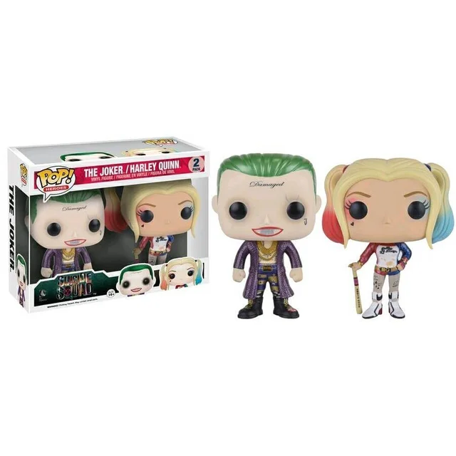 Suicide Squad Metallic Joker & Harley Quinn 3 Inch Pop! Vinyl Figure (2 Pack)