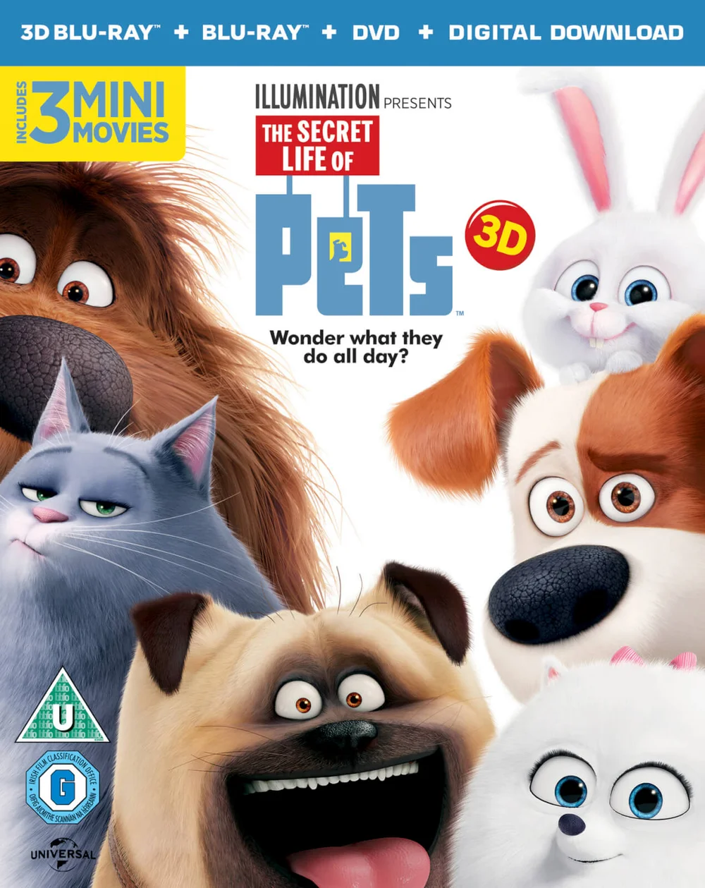 The Secret Life of Pets 3D (Includes 2D Version + UV Copy) Image 1