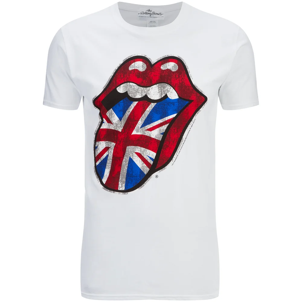 Rolling Stones Men's UK Tongue T-Shirt - White - S Image 1