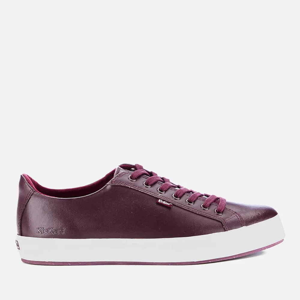 Kickers Men's Tovni Lacer Leather Trainers - Dark Red - 6.5 Image 1