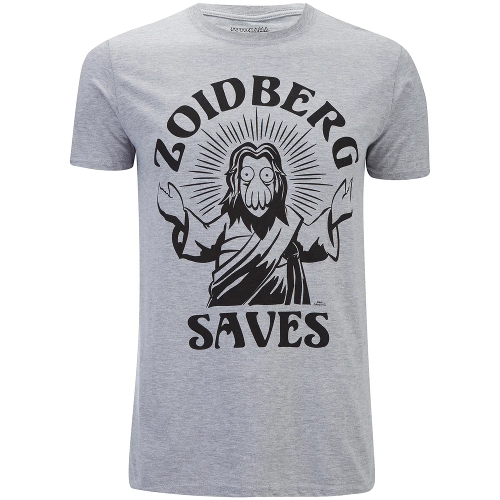 Futurama Men's Zoidberg Saves T-Shirt - Grey Marl - S - Grey Image 1