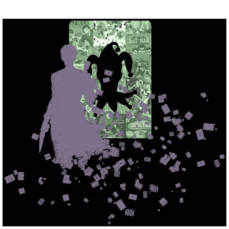 No Joke Joker Comic Book Inspired Art Print - 14" x 11" Image 1