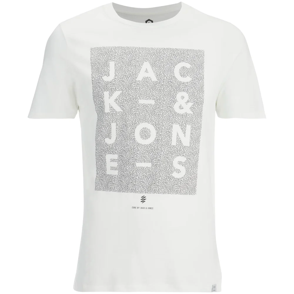Jack & Jones Men's Core Paris Print T-Shirt - Blanc De Blanc - S - White Image 1