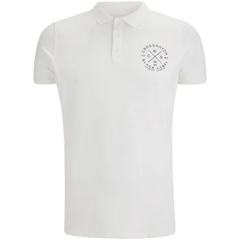 Crosshatch Men's Cultize Stamp Polo Shirt - Off White