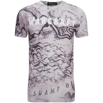 Warcraft Men's Map T-Shirt - White