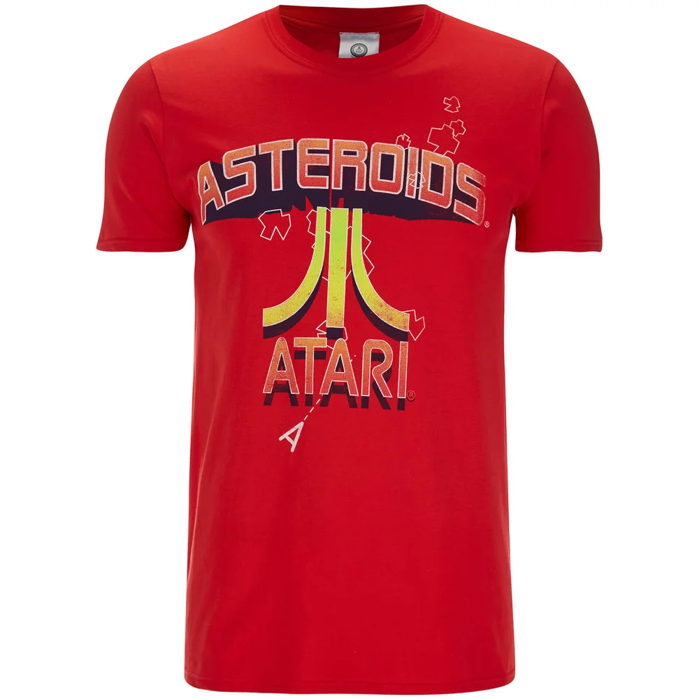 Atari Men's Asteroids Atari Vintage Logo T-Shirt - Red - M Image 1