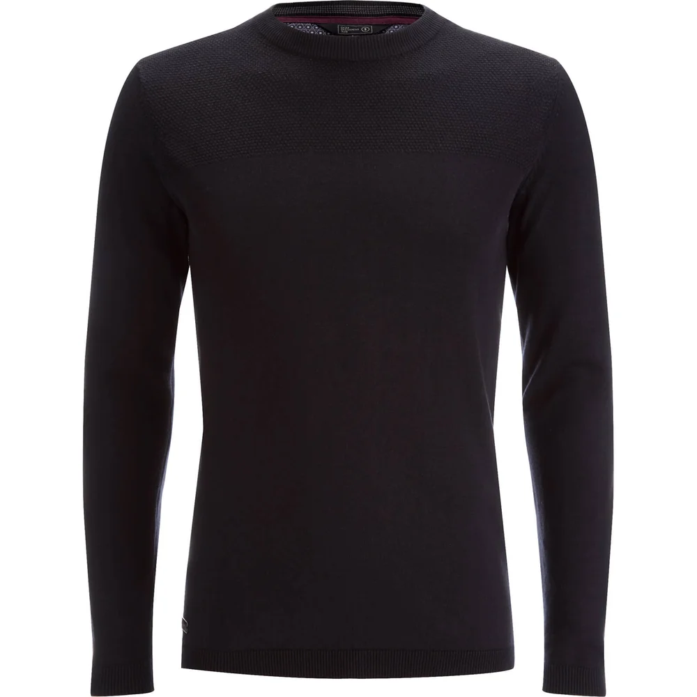 Dissident Men's Stelios Crew Neck Jumper - Black - S - Black Image 1