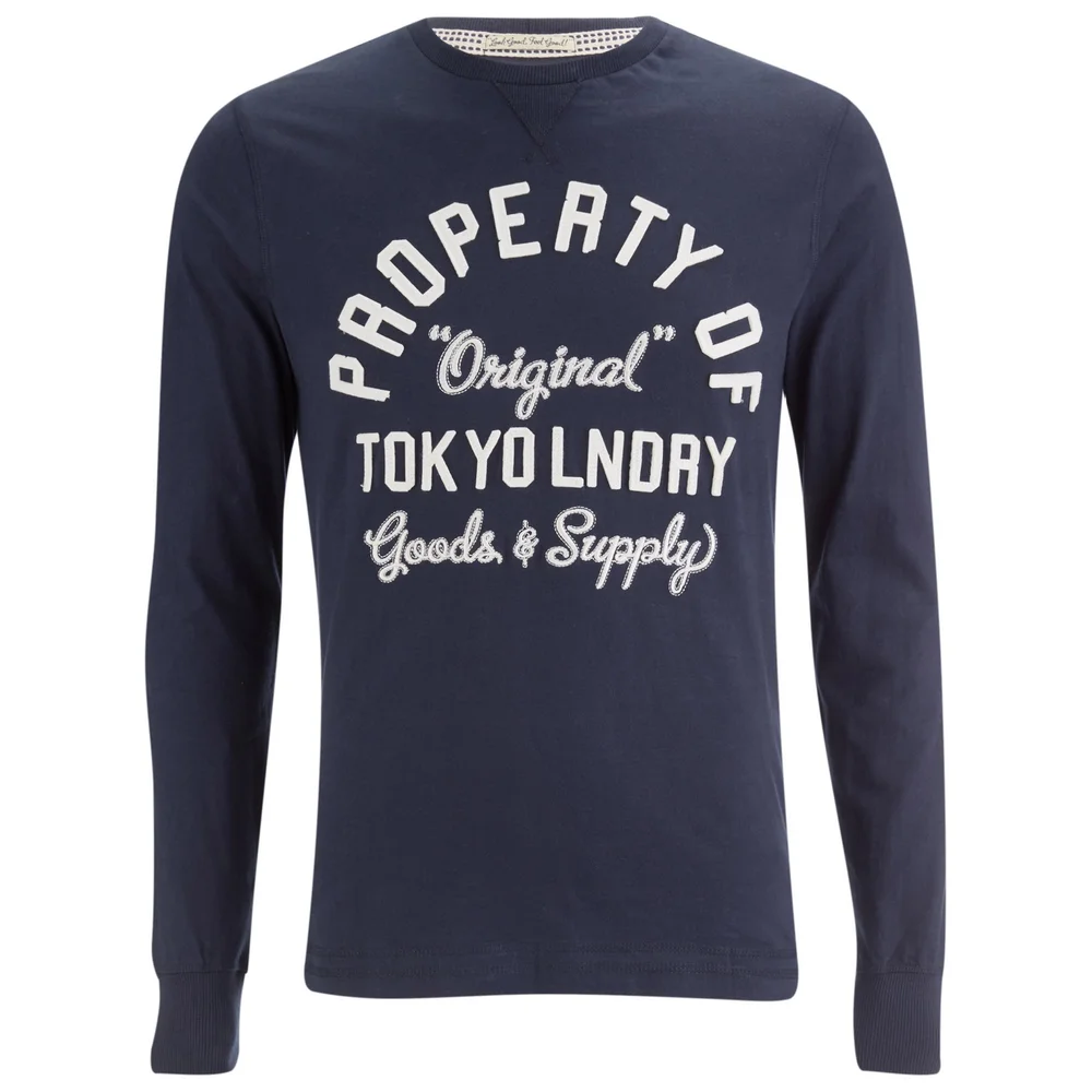 Tokyo Laundry Men's Rowe Creek Long Sleeve Top - Dress Blue - S - Blue Image 1