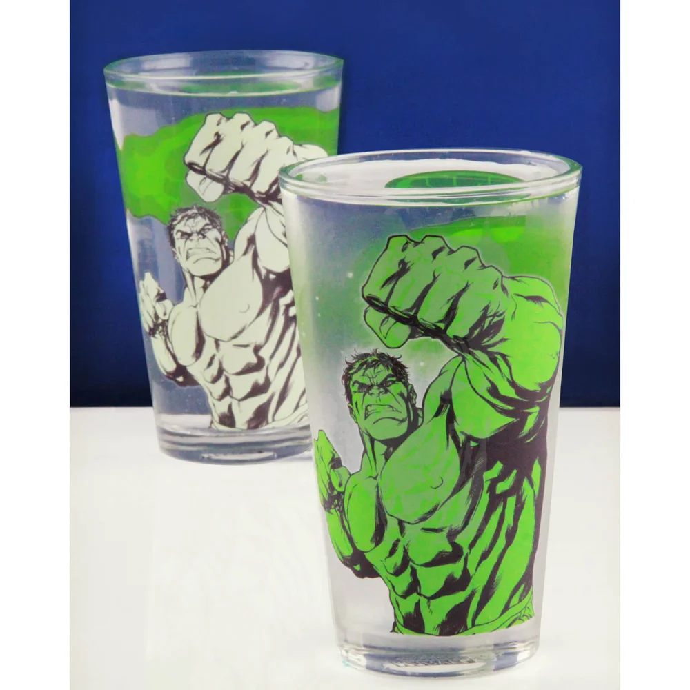 Marvel Hulk Colour Changing Glass Image 1
