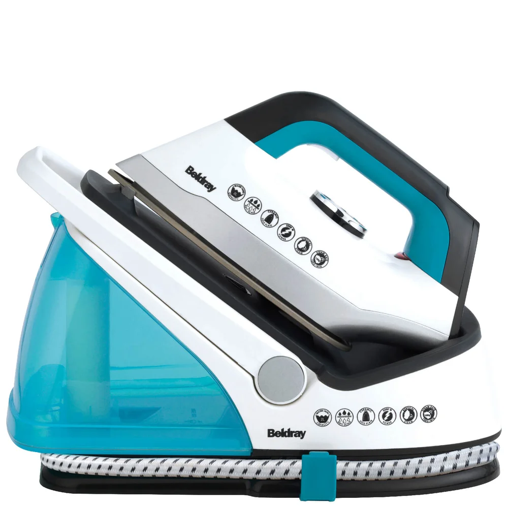 Beldray BEL0434V2 2400W Steam Surge Pro - White/Blue Image 1