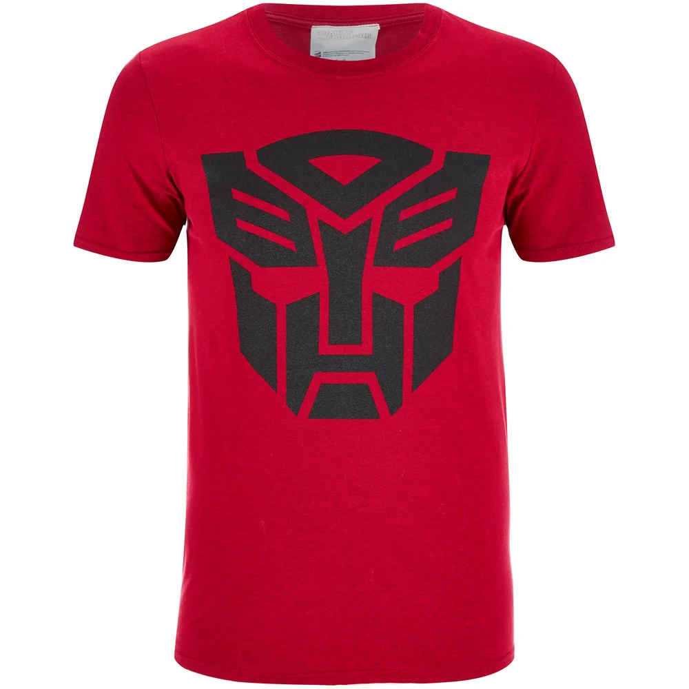 Transformers Men's Transformers Black Emblem T-Shirt - Red - S Image 1