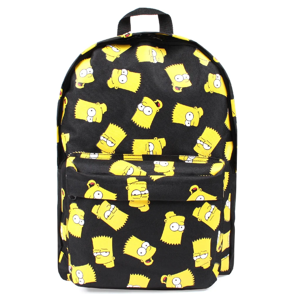 The Simpsons Men's Bart Face Backpack - Black Image 1