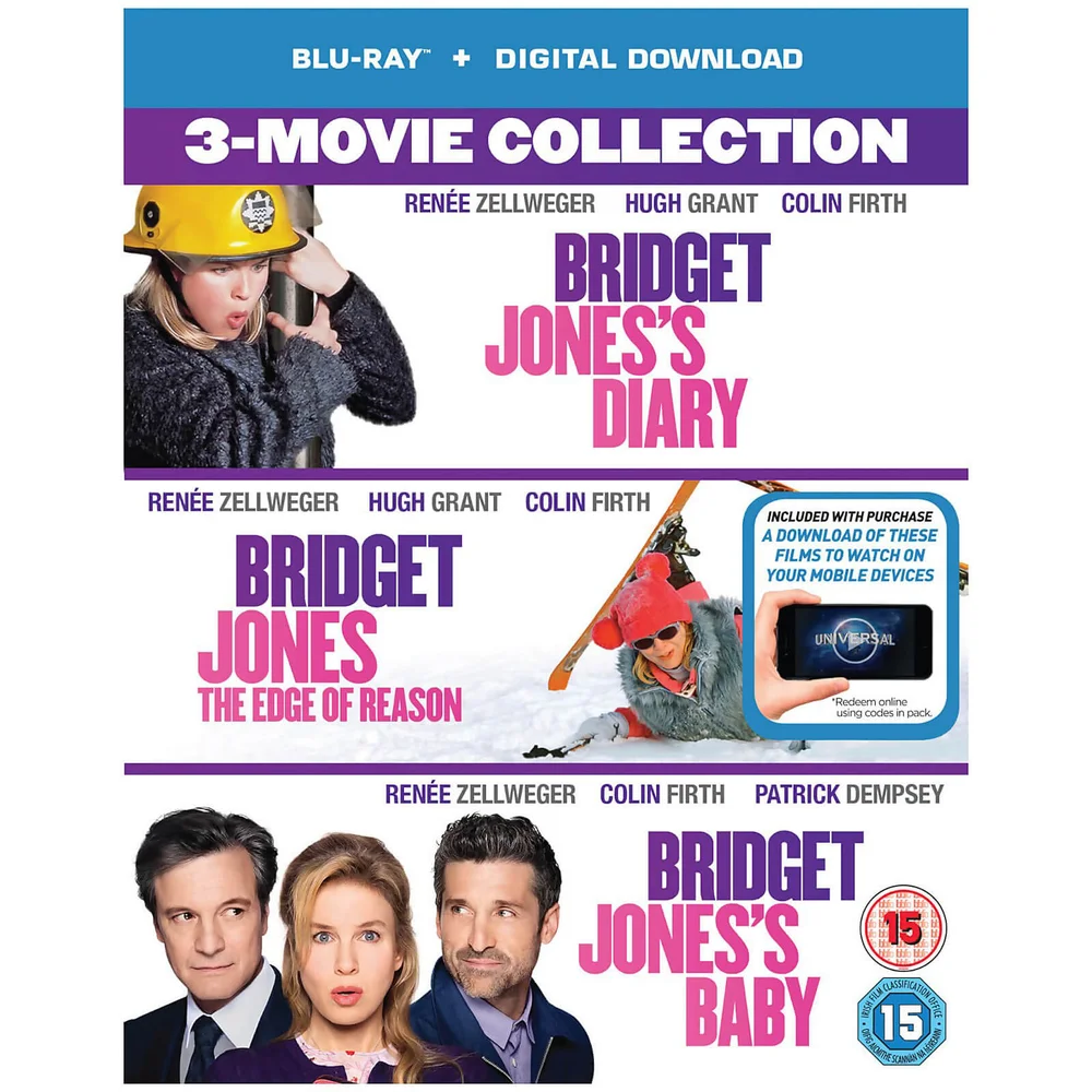 Bridget Jones's Diary/Bridget Jones: The Edge Of Reason/Bridget Jones's Baby Boxset Image 1