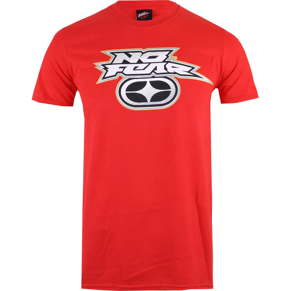 No Fear Men's Reflective Logo T-Shirt - Red - S Image 1
