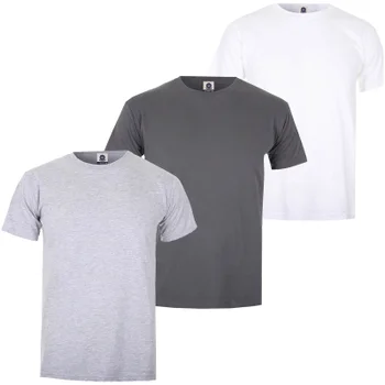 Varsity Team Players Men's T-Shirt 3 Pack - Charcoal/White/Grey