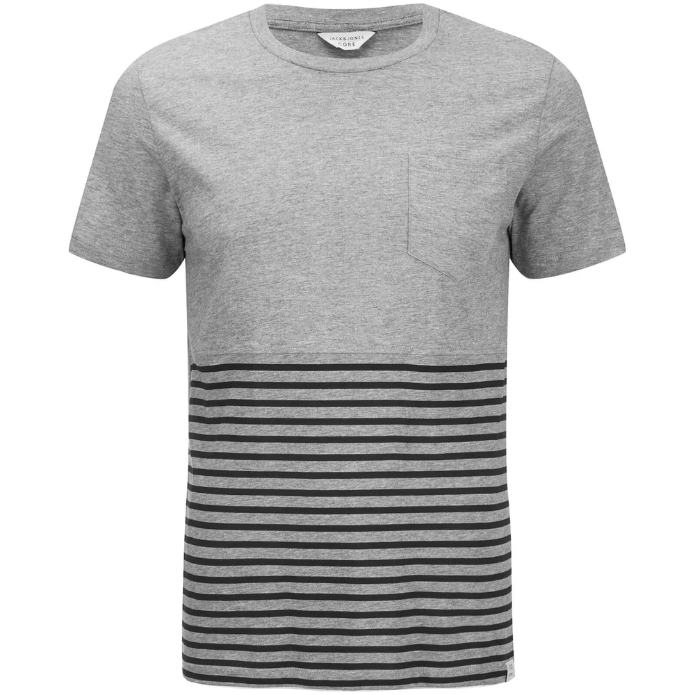 Jack & Jones Men's Core Wise T-Shirt - Light Grey Marl - S - Grey Image 1