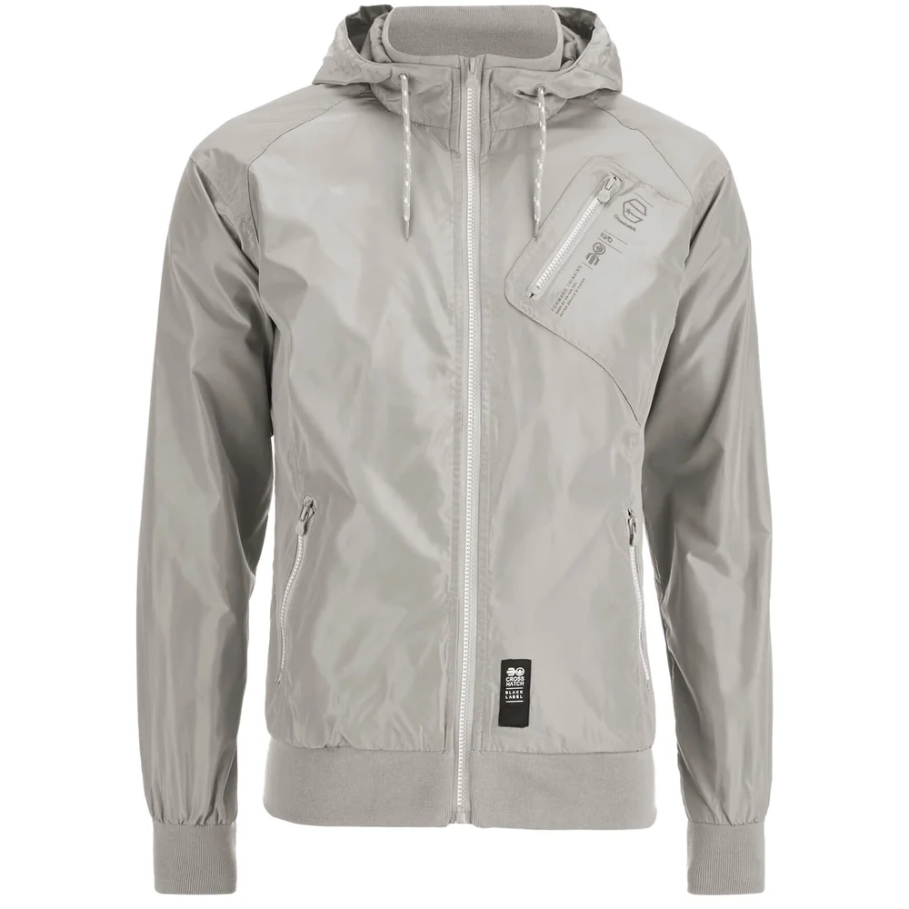 Crosshatch Men's Flexon Zip Through Hoody - Grey - S - Grey Image 1
