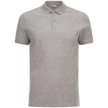 Jack & Jones Originals Men's Perfect Jersey Polo Shirt - Light Grey Marl