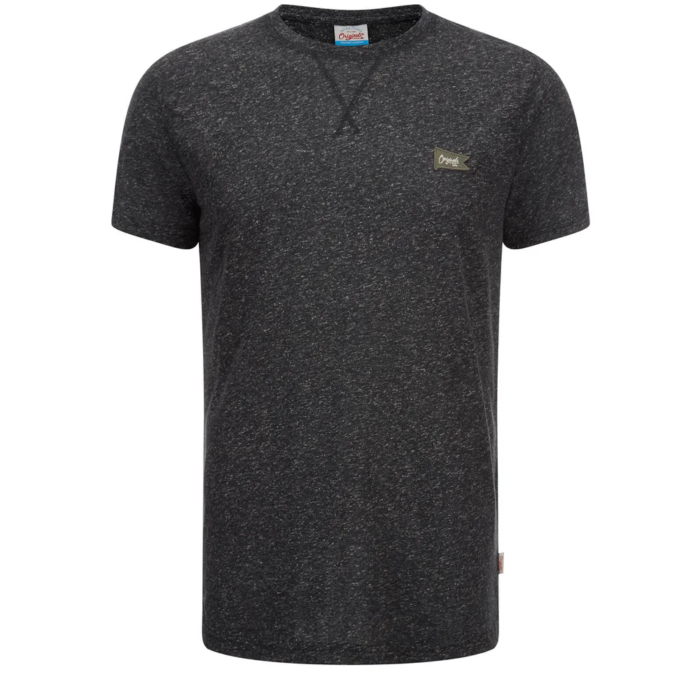 Jack & Jones Originals Men's Kingpin Textured T-Shirt - Tap Shoe - S - Black Image 1
