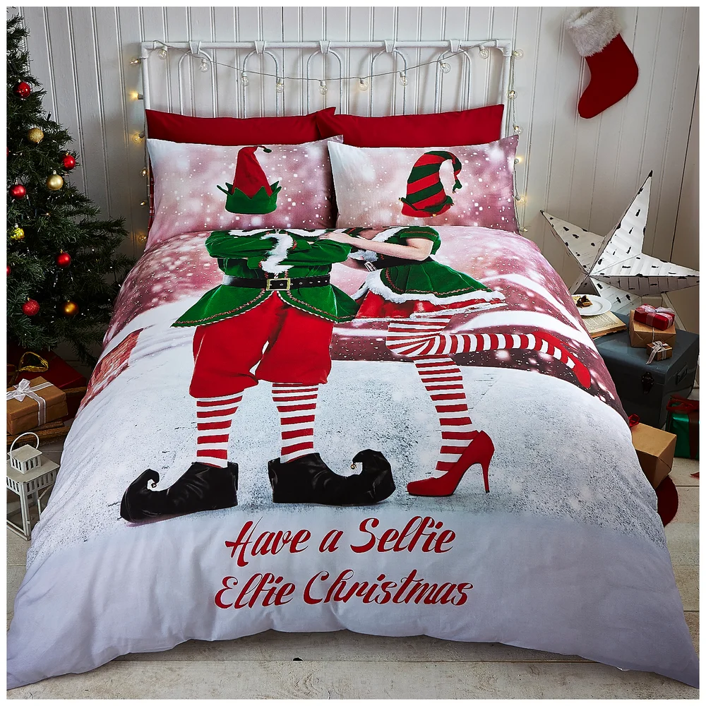 Catherine Lansfield Selfie Elfie Bedding Set - Multi - Single - Multi Image 1