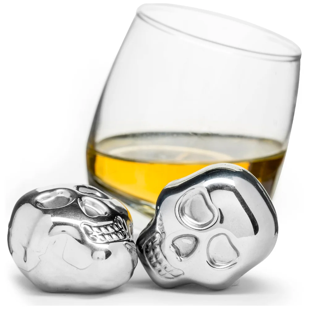 Sagaform Club Skull Ice Cubes - Metallic Image 1