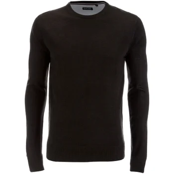 Brave Soul Men's Parse Supersoft Crew Neck Jumper - Charcoal Marl