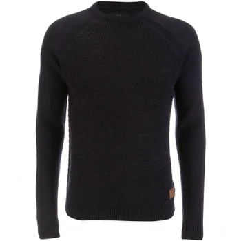 Threadbare Men's Chartwell Raglan Jumper - Navy