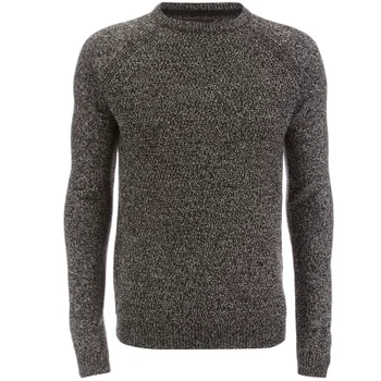 Threadbare Men's Chartwell Raglan Jumper - Black/Ecru