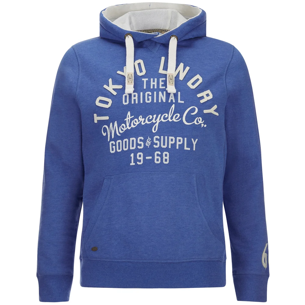 Tokyo Laundry Men's Harlem Peaks Hoody - Cornflower Blue Marl - S - Blue Image 1