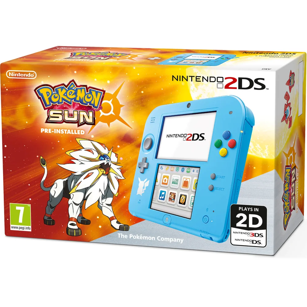 Nintendo Handheld Console 2DS with Pokémon Sun Image 1