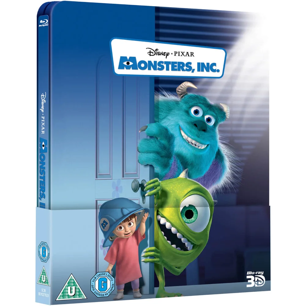 Monsters, Inc. 3D (Includes 2D Version) - Zavvi Exclusive Lenticular Edition Steelbook Image 1