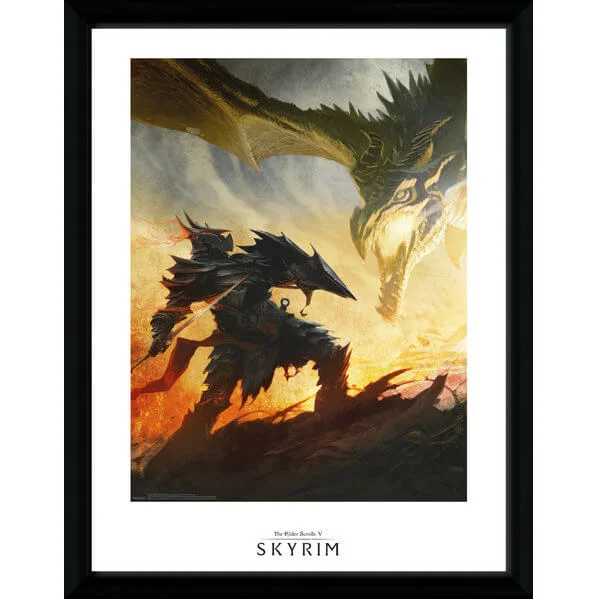 Skyrim Daedric Armor Framed Photographic - 16"" x 12" Image 1