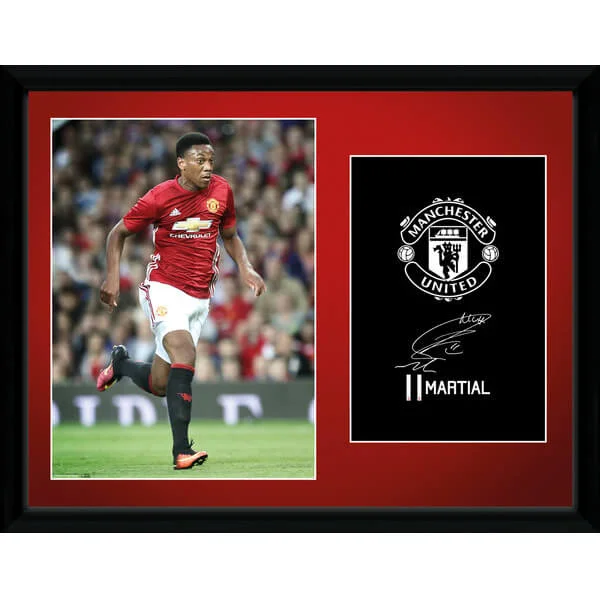 Manchester United Martial 16-17 Framed Photographic - 16"" x 12" Image 1