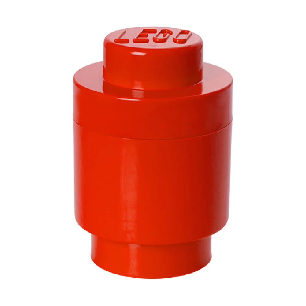 LEGO Storage Brick 1 - Bright Red (Round) Image 1