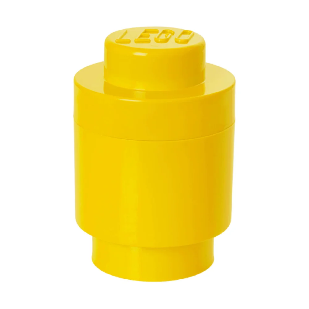 LEGO Storage Brick 1 - Bright Yellow (Round) Image 1