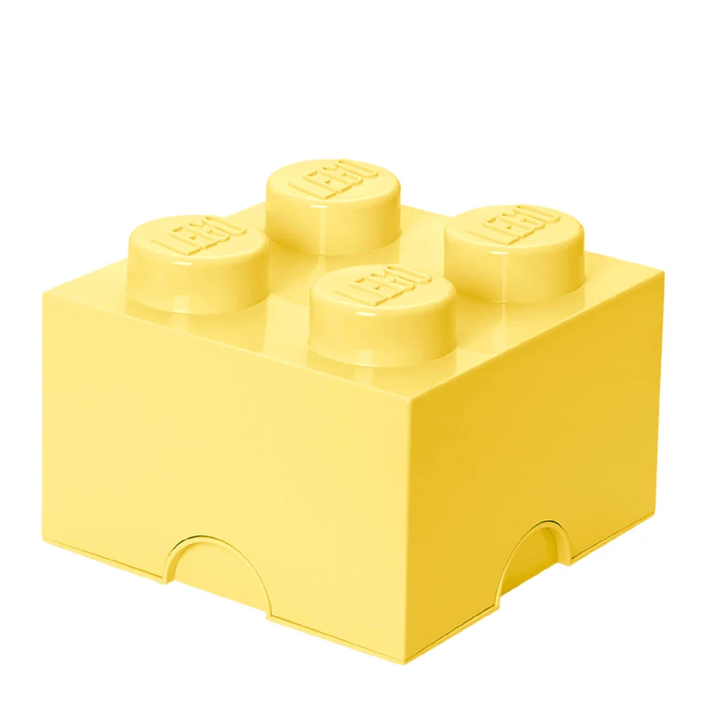 LEGO Storage Brick 4 - Cool Yellow Image 1