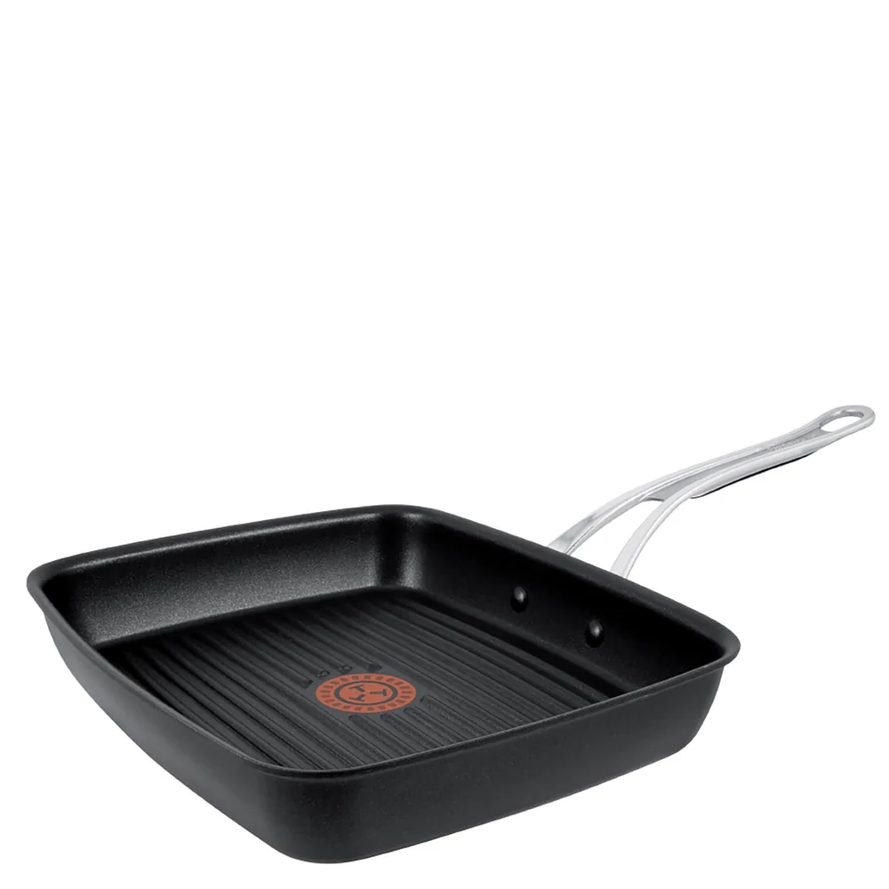Jamie Oliver by Tefal E2114174 Hard Anodised Non-Stick Grill Pan - 23 x 27cm Image 1