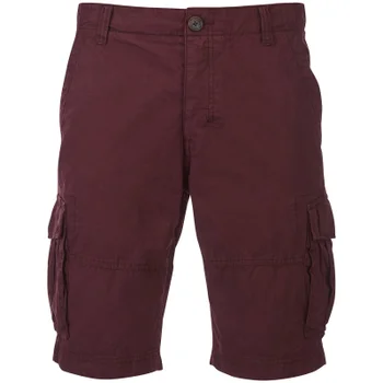 Threadbare Men's Hulk Cargo Shorts - Burgundy