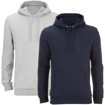 Smith & Jones Men's Rooski 2 Pack Hoody - Grey/Navy