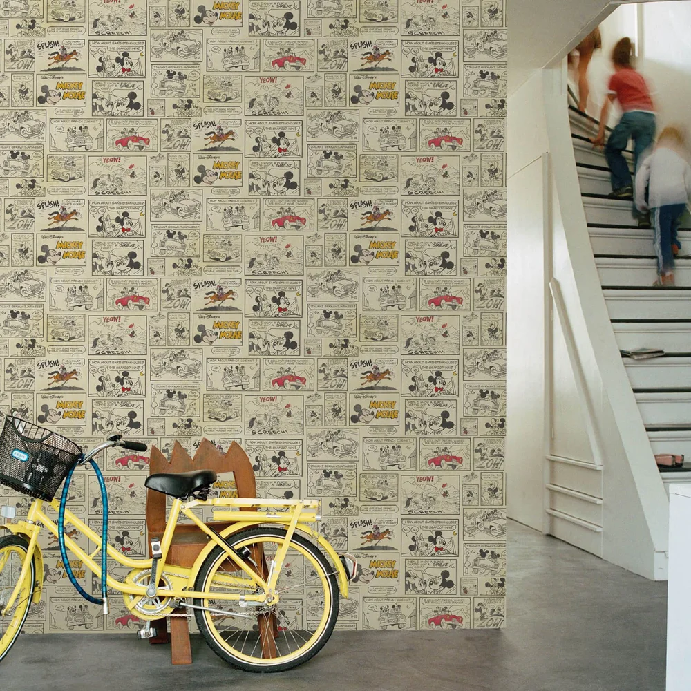 Disney Vintage Retro Mickey and Minnies Night Out Wallpaper Image 1