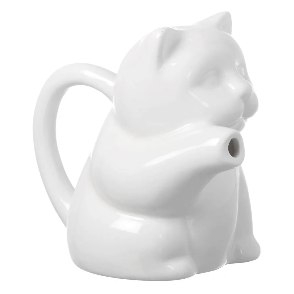 Parlane 'Meeow' Porcelain Milk Jug - White (12cm) Image 1