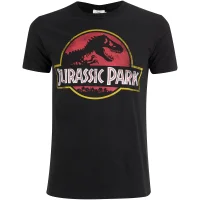 Jurassic Park Men's Classic Logo T-Shirt - Black - undefined undefined