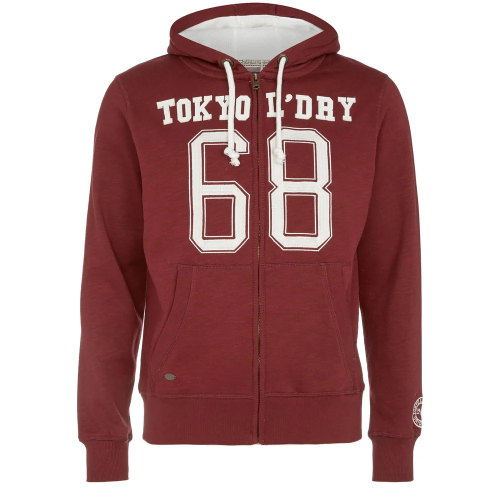 Tokyo Laundry Men's Goodlow Zip Through Hoody - Oxblood Red - S - Burgundy Image 1
