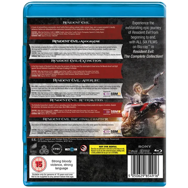 Resident Evil: The Complete Collection (6 Disc)